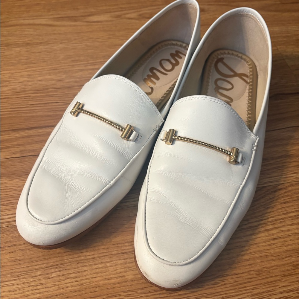 Sam Edelman Loraine Bit Loafer in White Leather